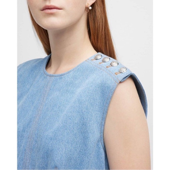 Veronica Beard Mini Denim Dress - Picture 3 of 12